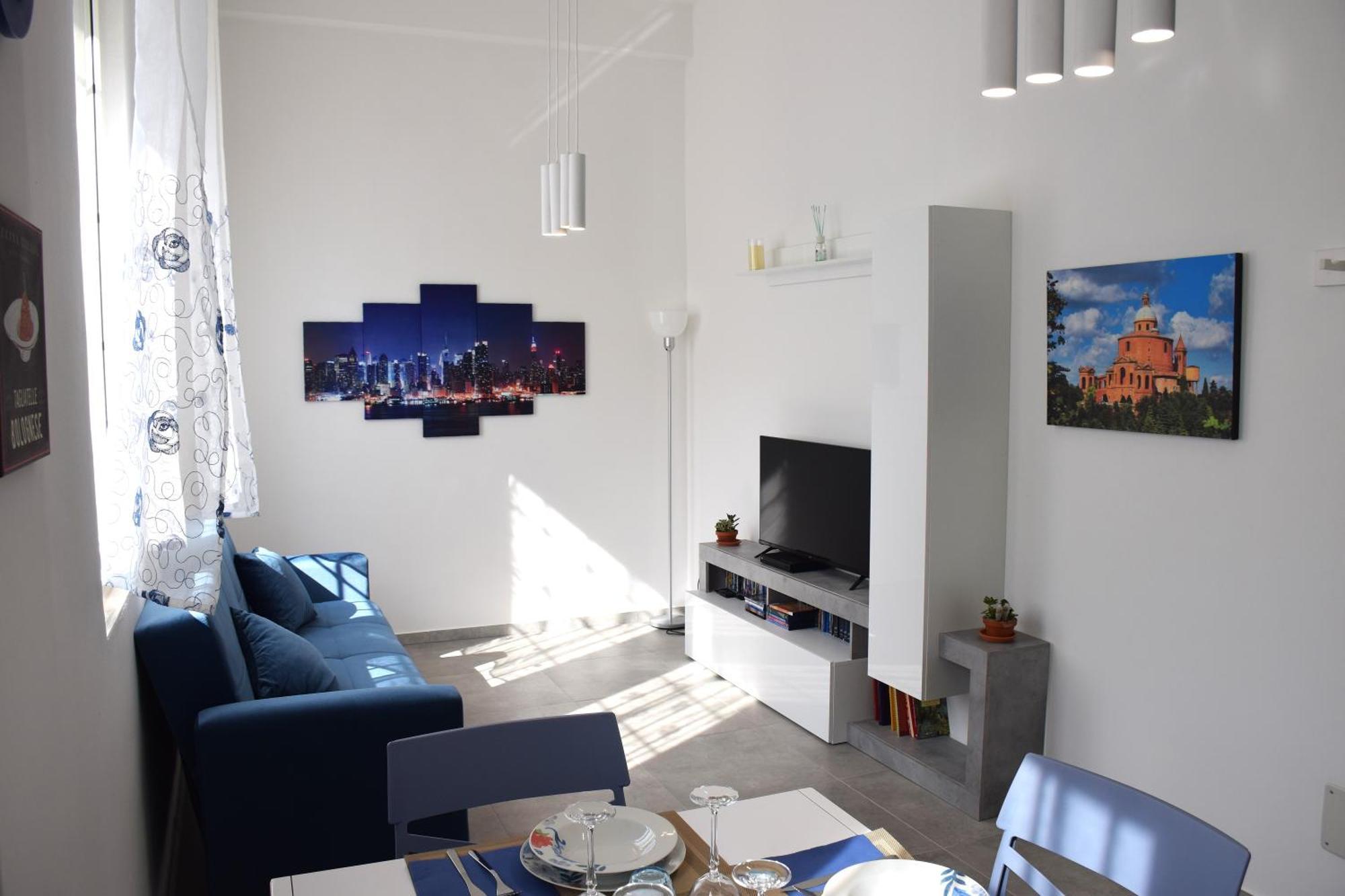 Apartamento La Dimora In Blu Bolonia Exterior foto